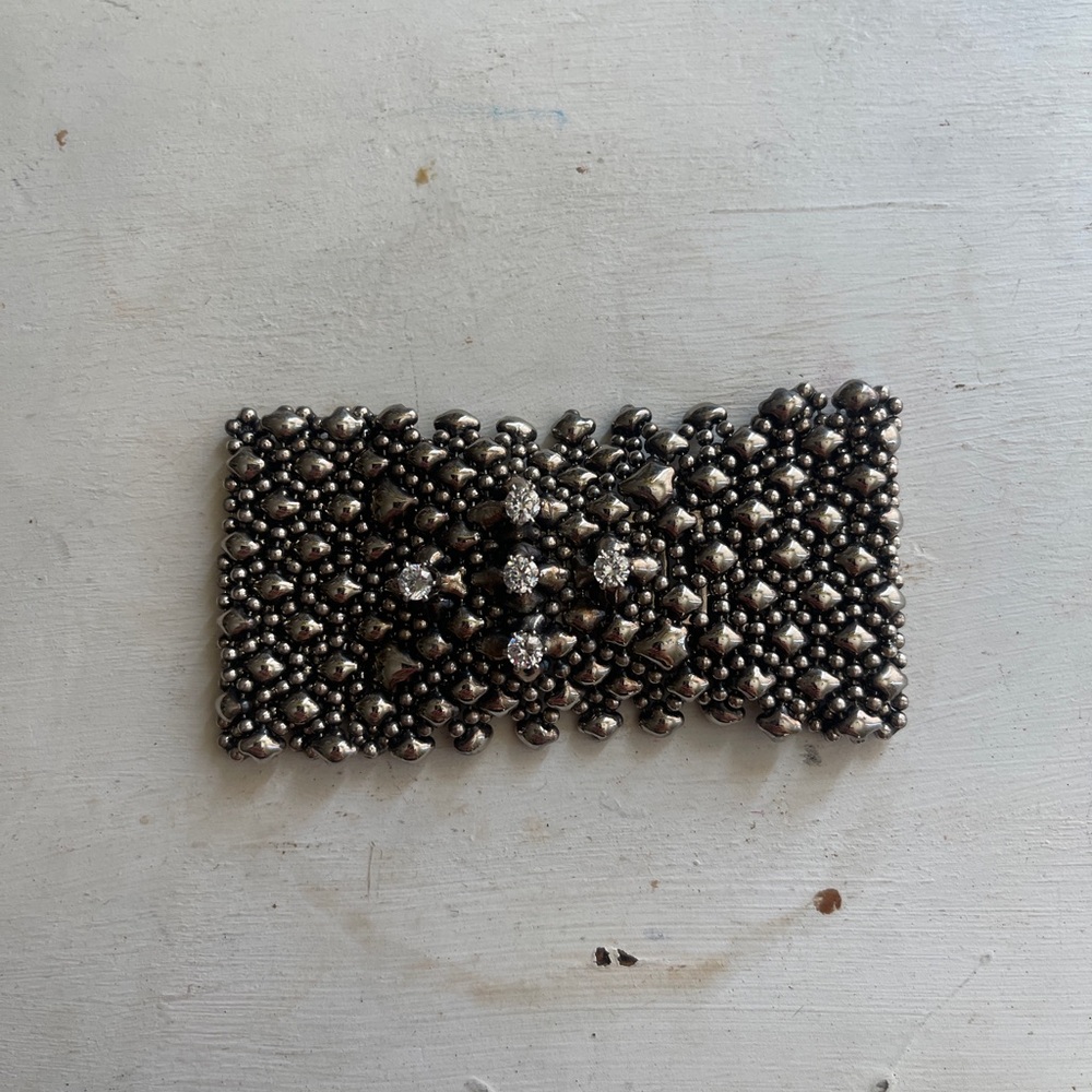 Liquid Metal rhinestone magnetic bracelet
